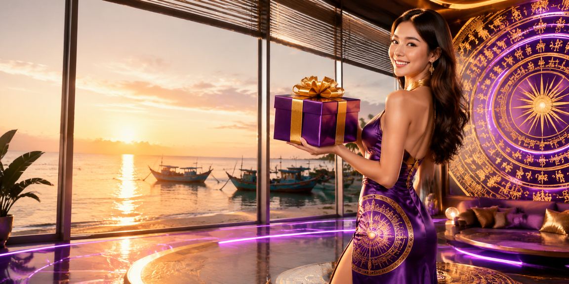Không gian casino sang trọng tại bãi biển Mũi Né buổi tối